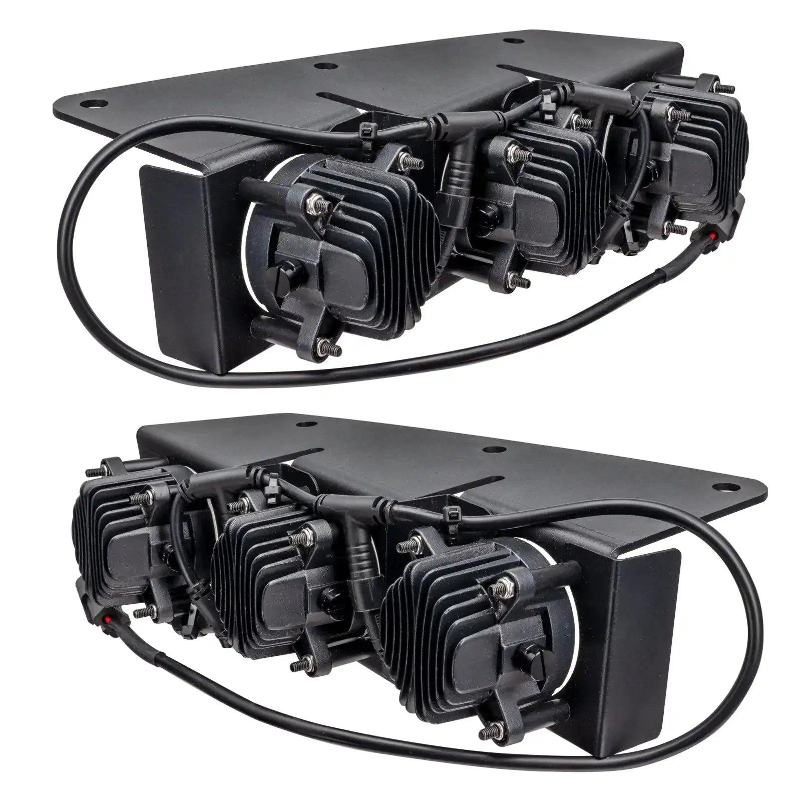 2021-2026 Ford Bronco Triple LED Fog Light Kit - Steel Modular Bumper | 90W