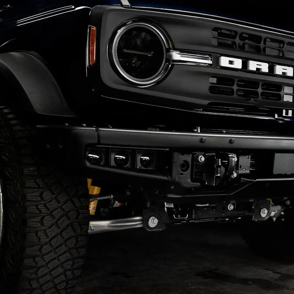 2021-2026 Ford Bronco Triple LED Fog Light Kit - Steel Modular Bumper | 90W