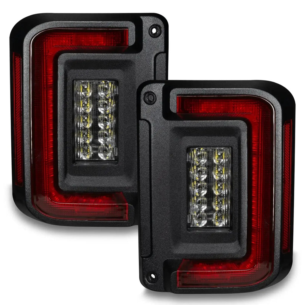 V2 | 2007-2017 Jeep Wrangler JK Flush Mount LED Tail Lights | Low-Profile Trail Protection