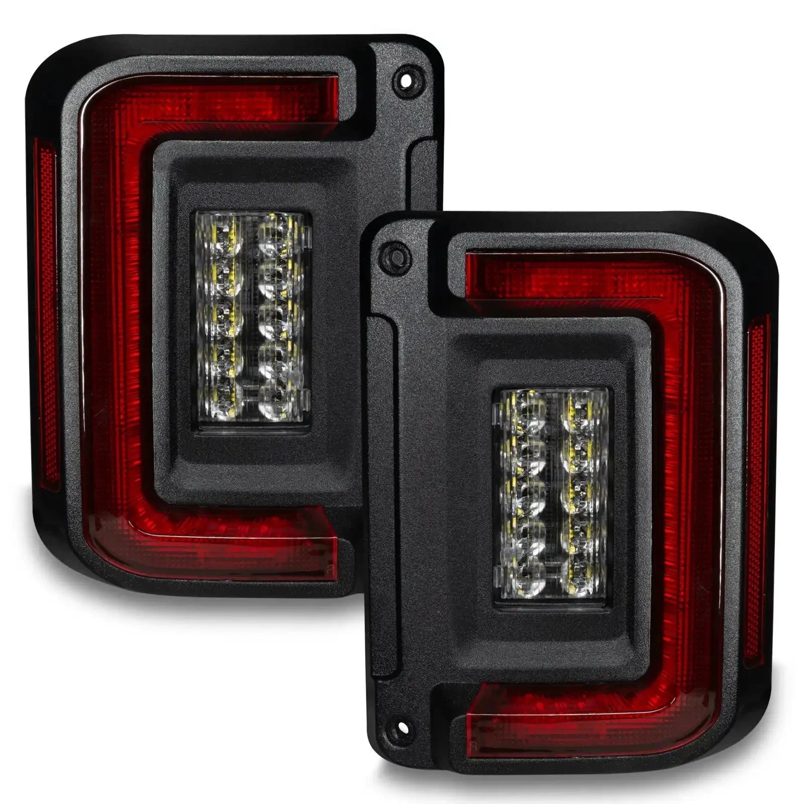 V2 | 2007-2017 Jeep Wrangler JK Flush Mount LED Tail Lights | Low-Profile Trail Protection