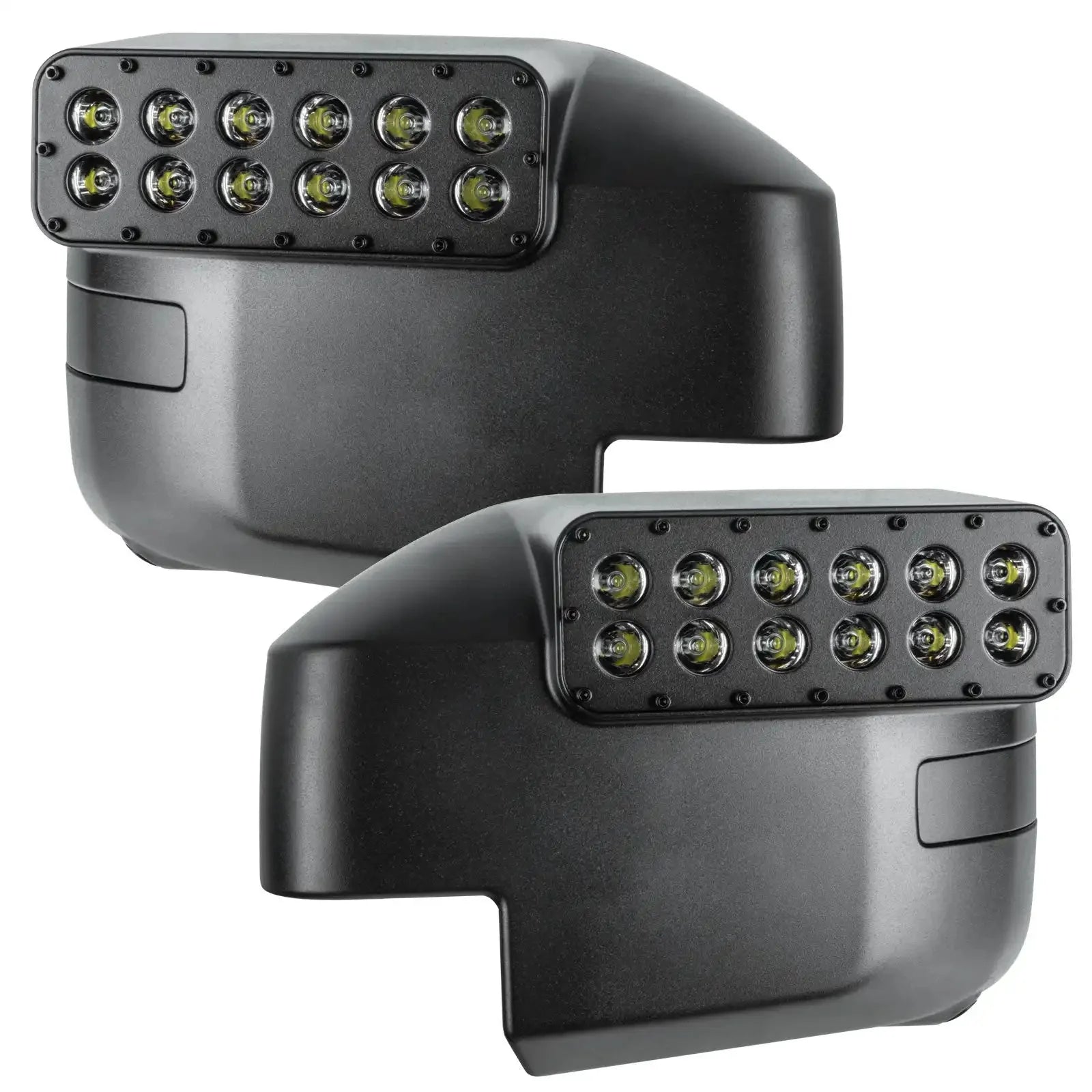 2021-2026 Ford Bronco LED Off-Road Side Mirrors - Peripheral Ditch Lights (2200+ Lumens)