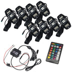 ColorSHIFT RGB+W Underbody Rock Light Kit - 230° Wide Angle Bluetooth Control
