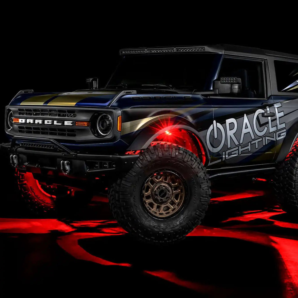 ColorSHIFT RGB+W Underbody Rock Light Kit - 230° Wide Angle Bluetooth Control