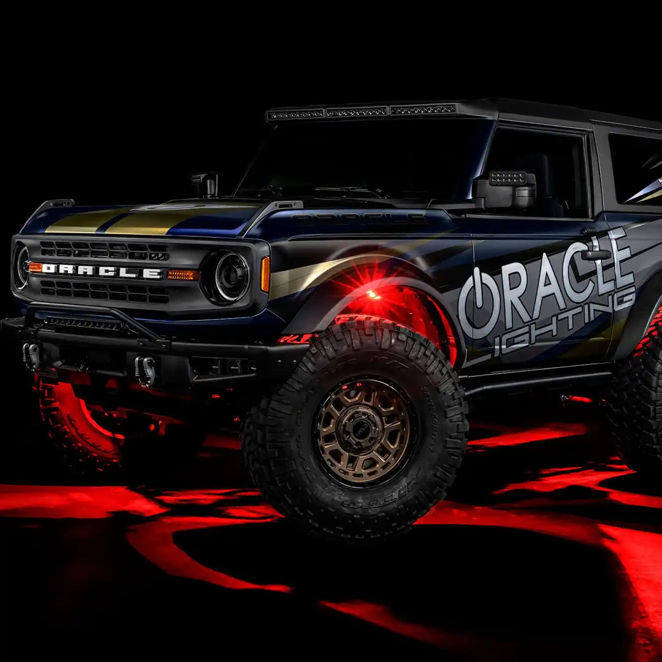 ColorSHIFT RGB+W Underbody Rock Light Kit - 230° Wide Angle Bluetooth Control