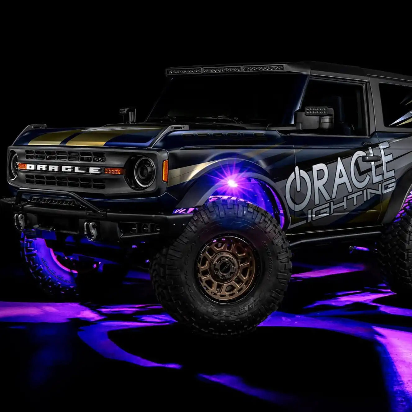 ColorSHIFT RGB+W Underbody Rock Light Kit - 230° Wide Angle Bluetooth Control