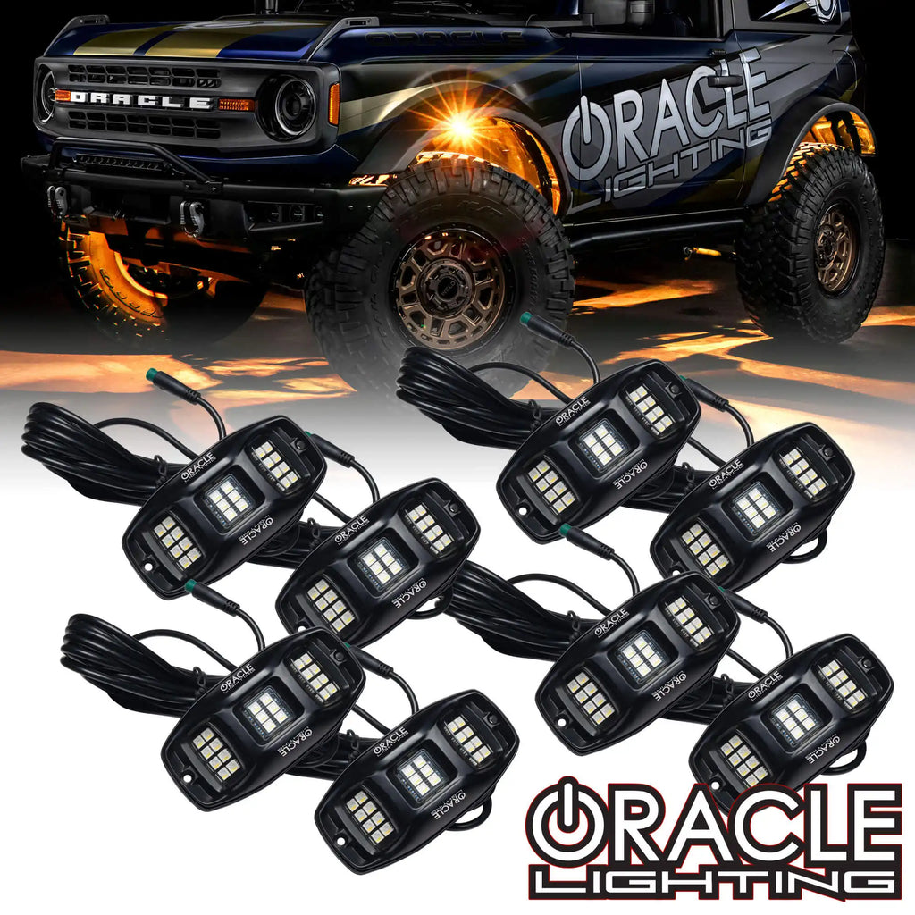 ColorSHIFT RGB+W Underbody Rock Light Kit - 230° Wide Angle Bluetooth Control