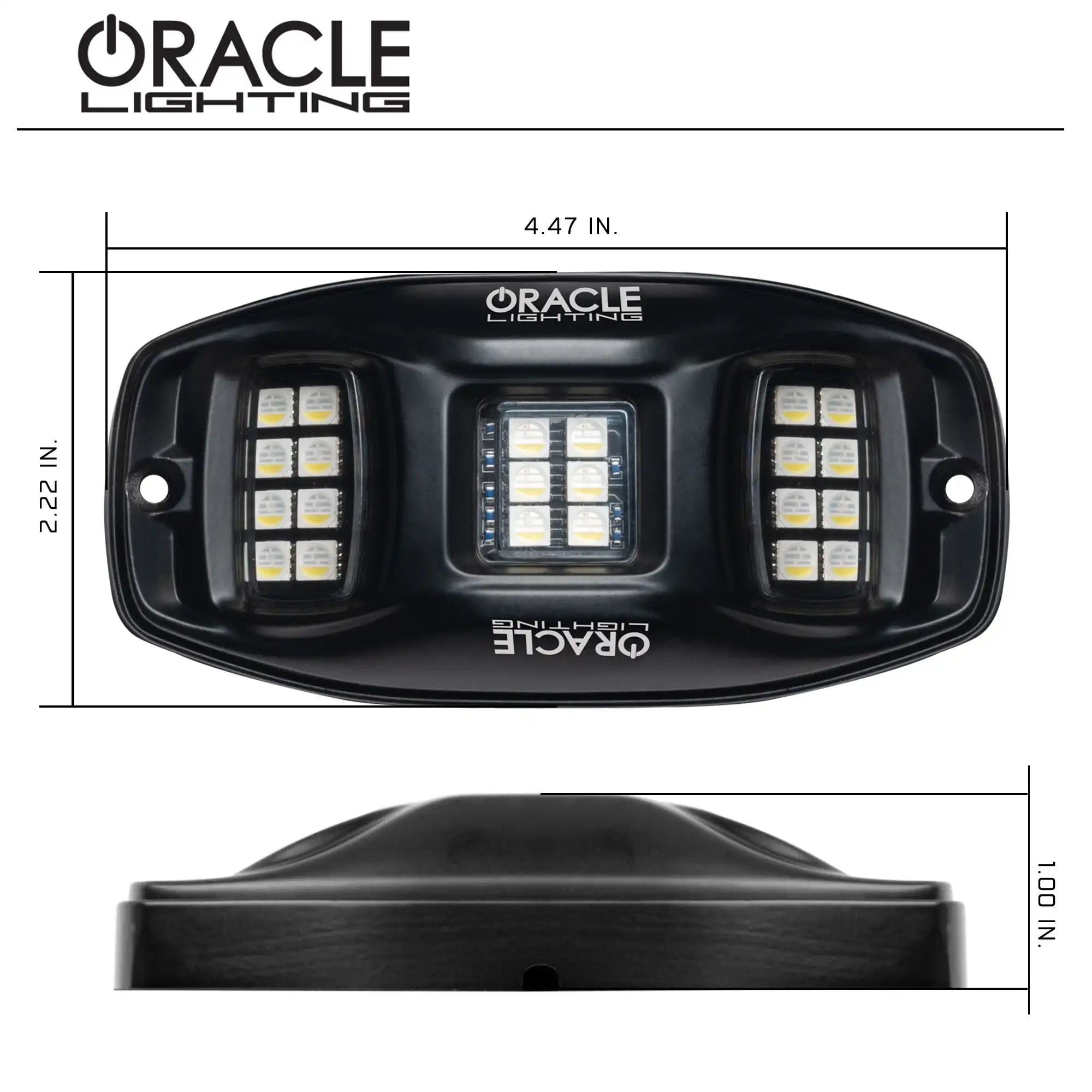 ColorSHIFT RGB+W Underbody Rock Light Kit - 230° Wide Angle Bluetooth Control