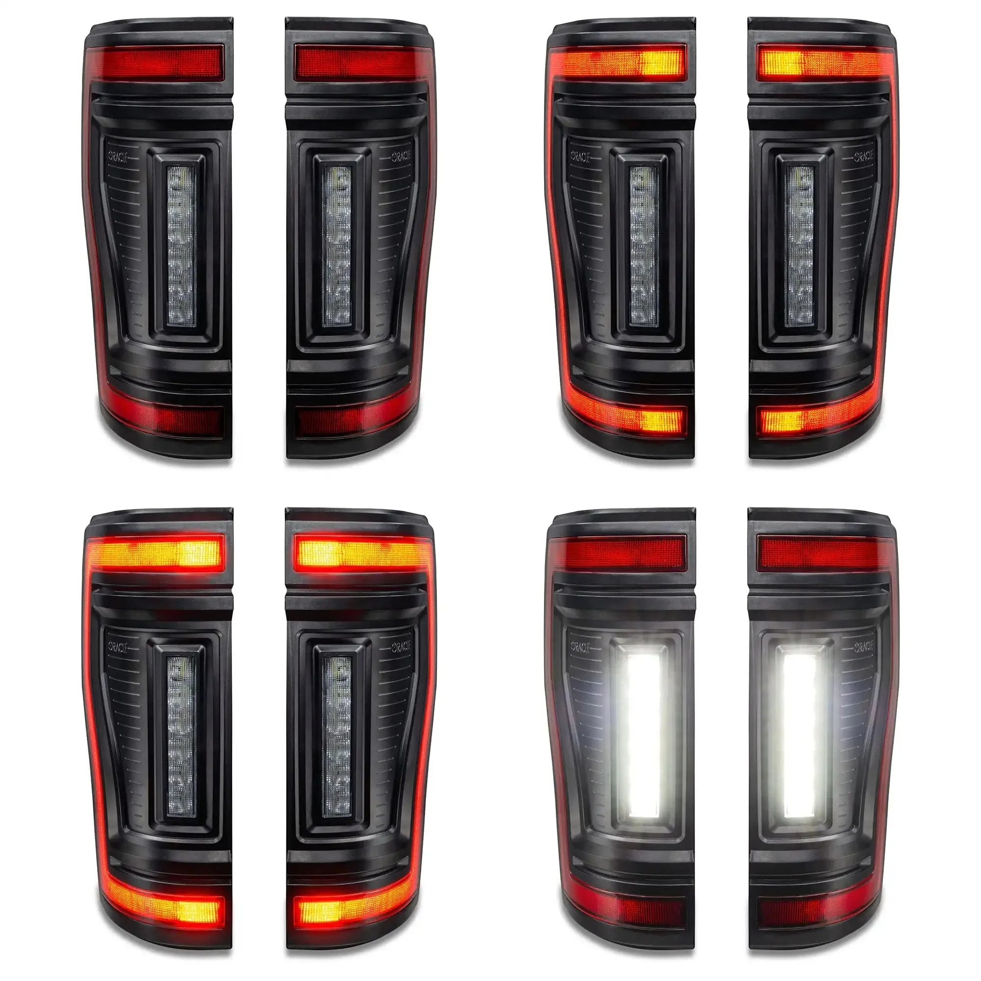 2017-2022 Ford F-250/350 Super Duty Flush Mount LED Tail Lights - Animated Turn Signals