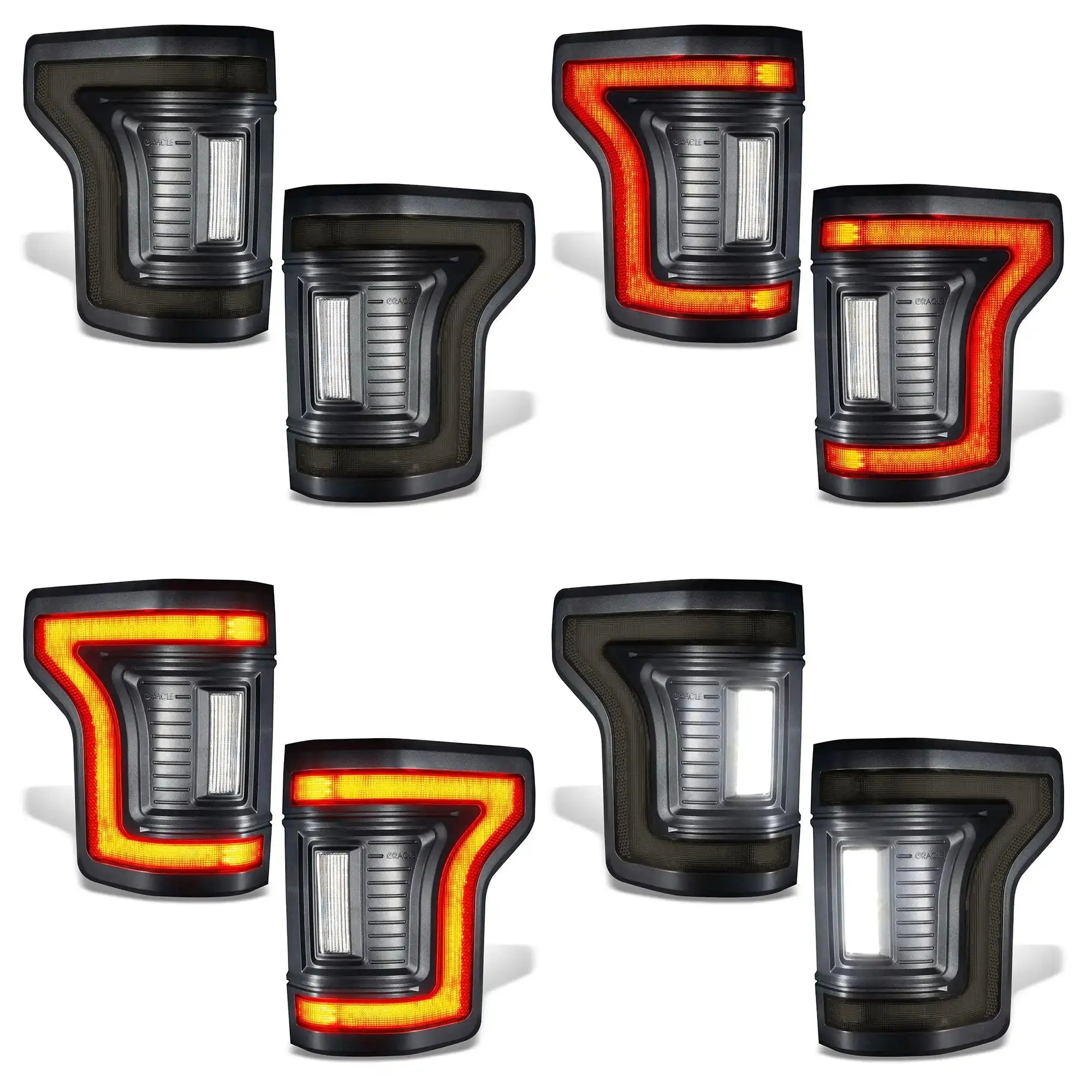 Flush Mount LED Tail Lights 2015-2020 Ford F-150 Sequential Turn Signals BLIS