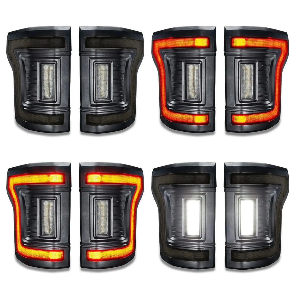 Flush Mount LED Tail Lights 2015-2020 Ford F-150 Sequential Turn Signals BLIS