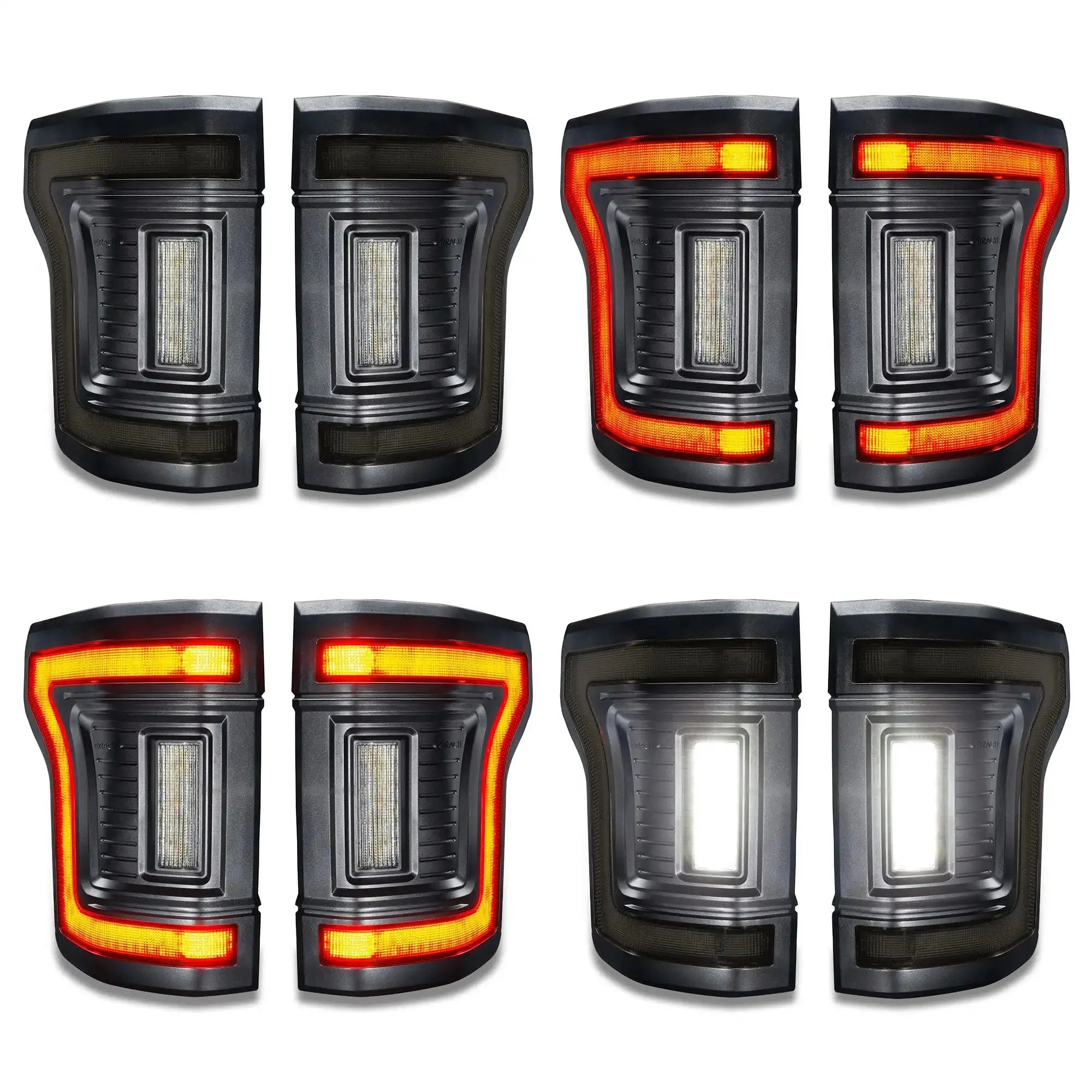 Flush Mount LED Tail Lights 2015-2020 Ford F-150 Sequential Turn Signals BLIS