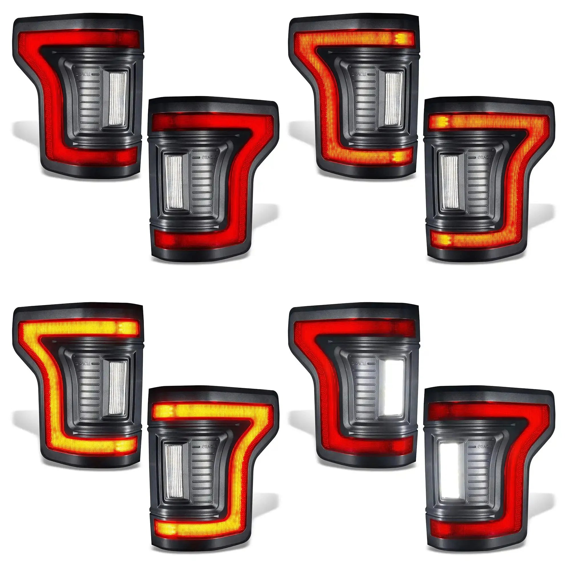 Flush Mount LED Tail Lights 2015-2020 Ford F-150 Sequential Turn Signals BLIS