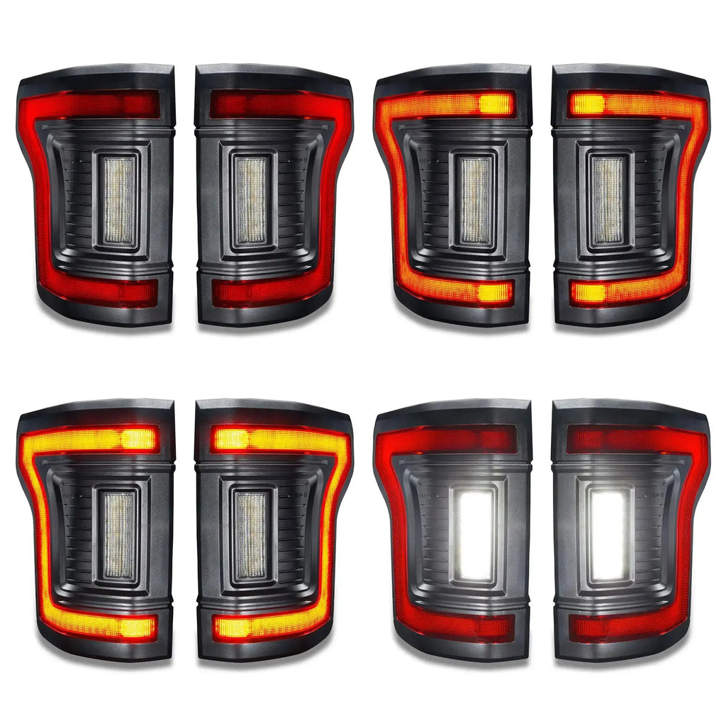Flush Mount LED Tail Lights 2015-2020 Ford F-150 Sequential Turn Signals BLIS
