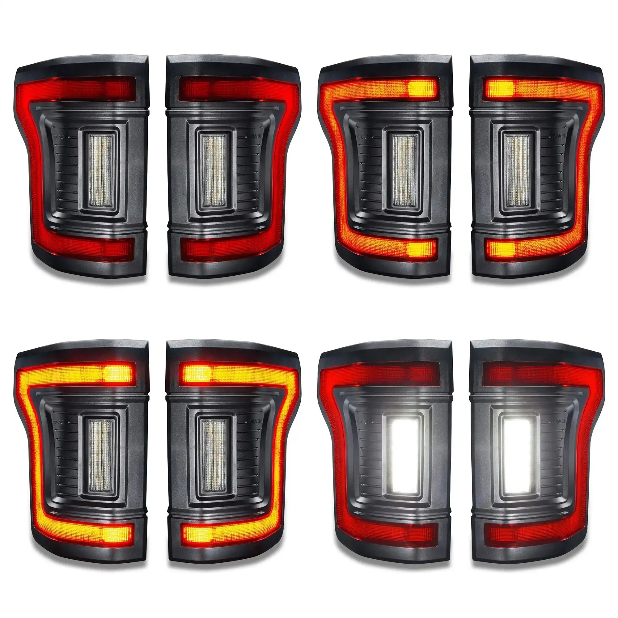 Flush Mount LED Tail Lights 2015-2020 Ford F-150 Sequential Turn Signals BLIS