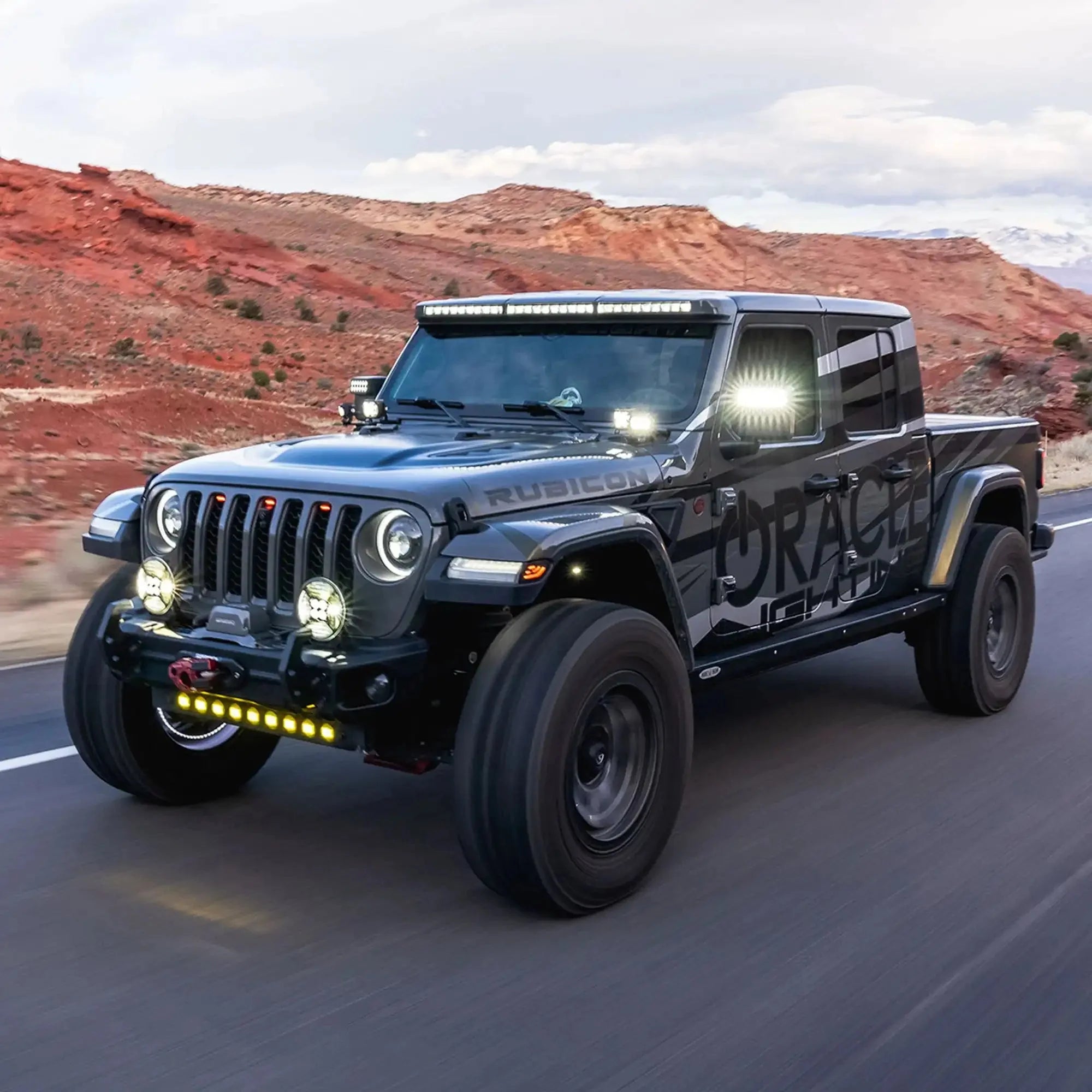 Jeep JL/JT Integrated Roof LED Light Bar | ORACLE 18,000 Lumens 240W