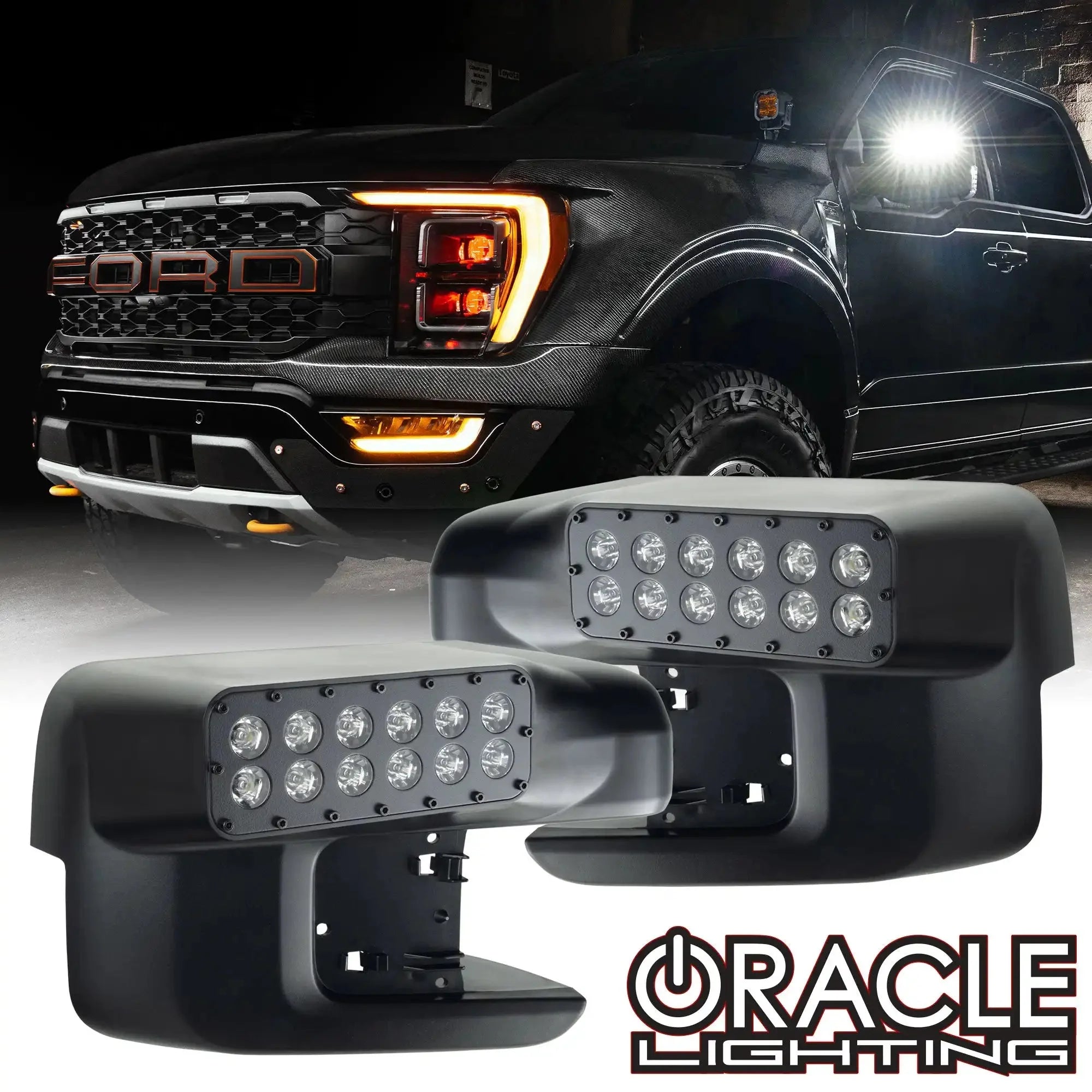 ORACLE Lighting 2021-2025 Ford F-150/Raptor LED Off-Road Side Mirror Ditch Lights