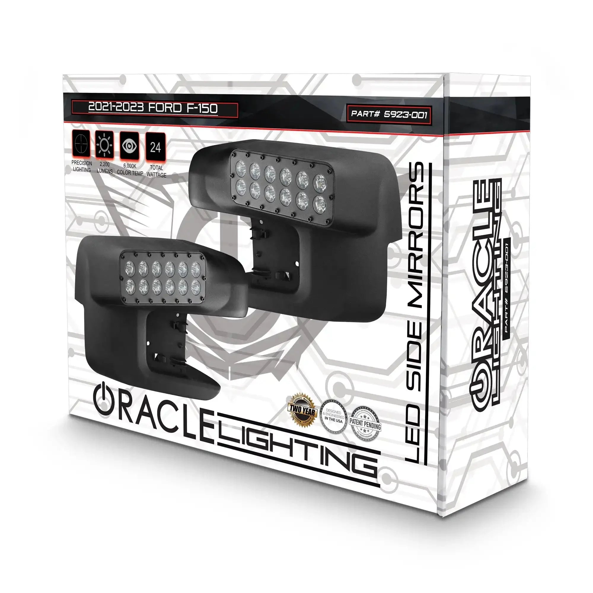 ORACLE Lighting 2021-2025 Ford F-150/Raptor LED Off-Road Side Mirror Ditch Lights