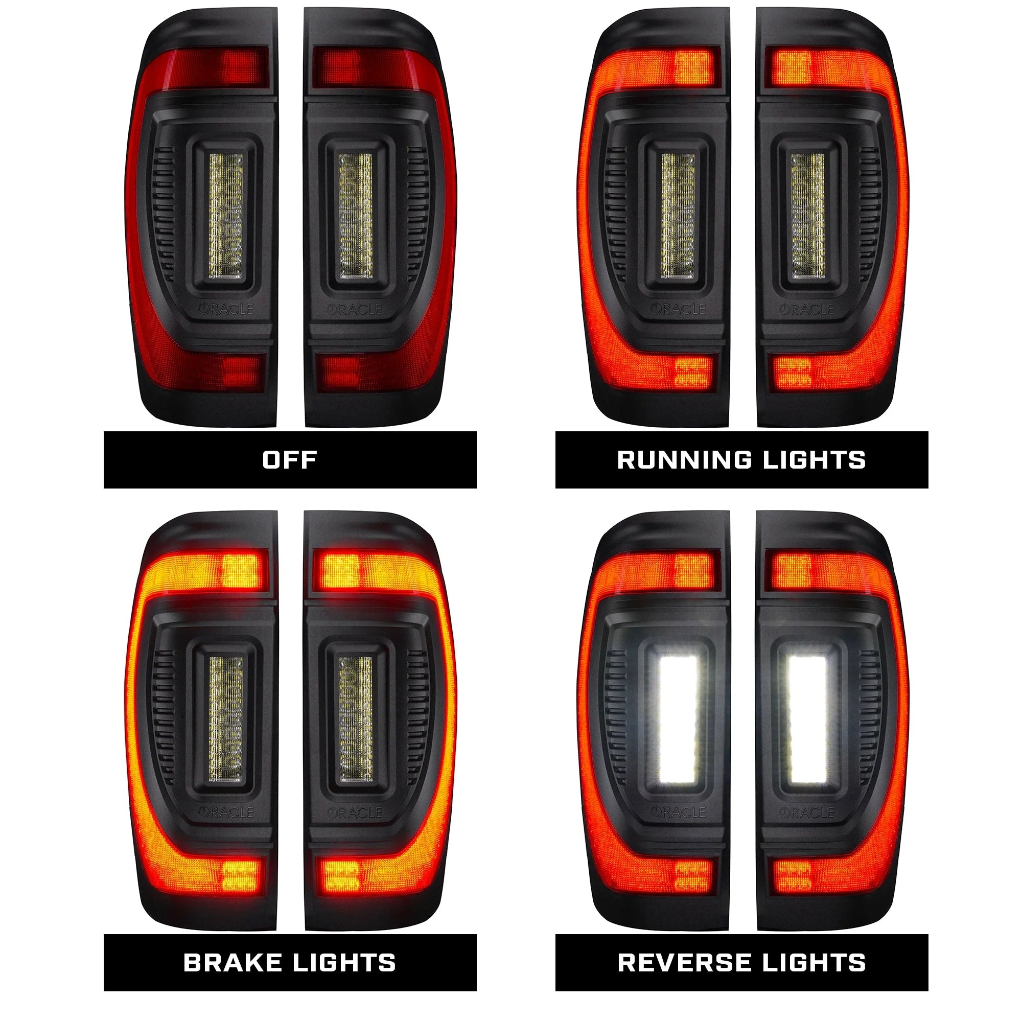 Flush Mount LED Tail Lights 2019-2026 GMC Sierra Sequential Turn Signals Halogen