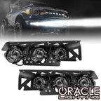 ORACLE Lighting 2021-2026 Ford Bronco Off Road LASER Auxiliary Lights + LED Fog Light Kit for Steel Bumper