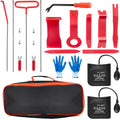 Car Tool Kit Roadside Emergency with Long Reach Grabber Air Wedge Bag Pump 16Pcs