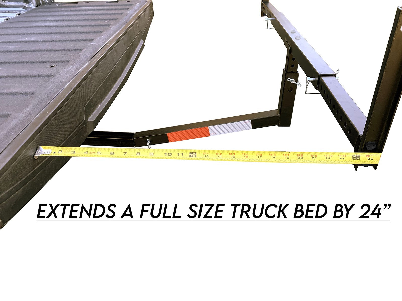 Maxxhaul 70231 Hitch Mount Pick up Truck Bed Extender for Ladder, Rack