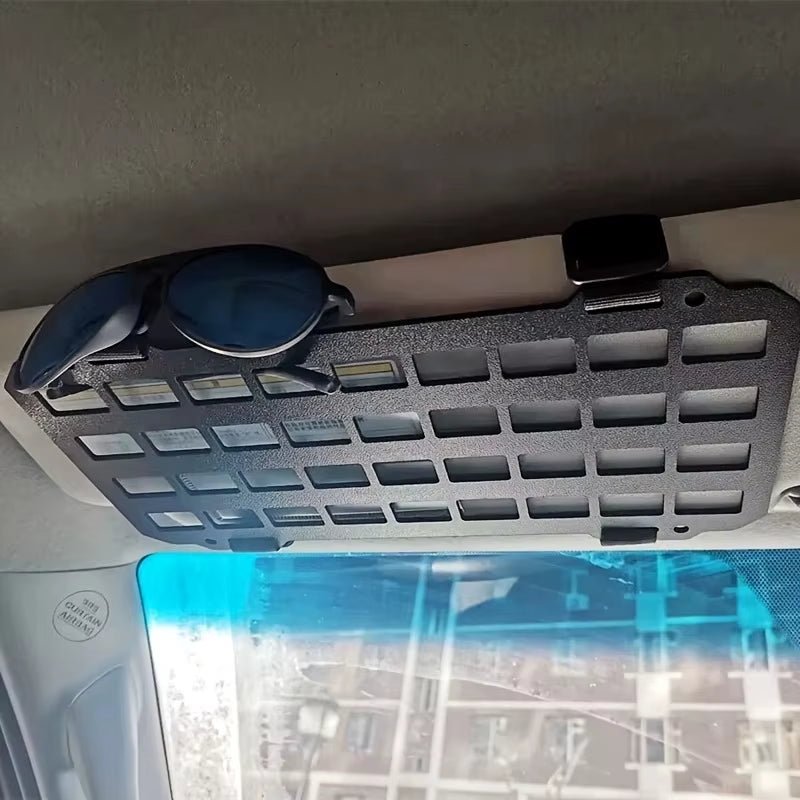 Sun Visor Organizer - Tactical Plate Visor - Molle Interior Modification