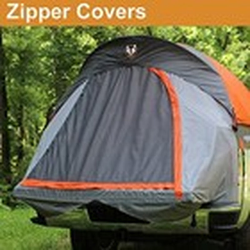 5 Foot Gray Truck Bed Camping Tent Waterproof Floorless Sleeps 2 Setup Easy