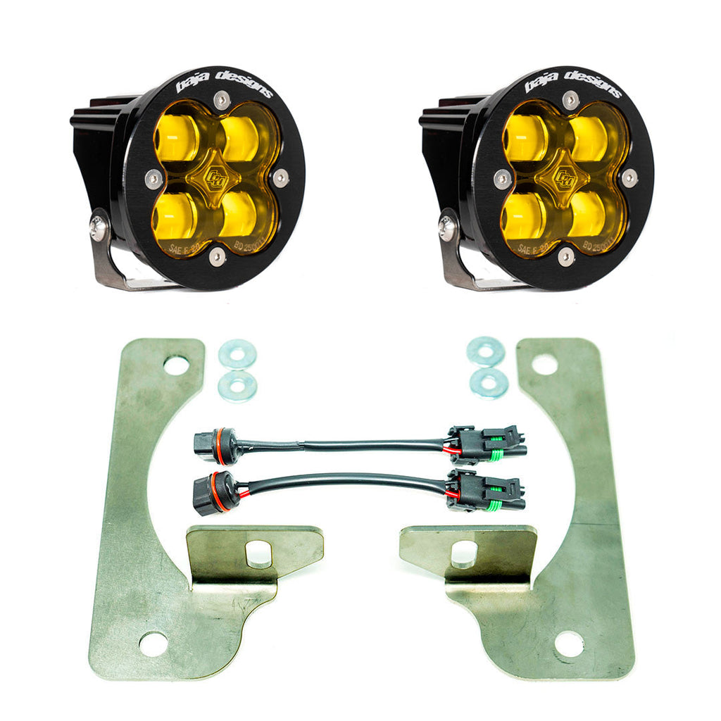 Baja Designs Jeep JL/JT Squadron-R SAE Fog Pocket Light Kit - Amber