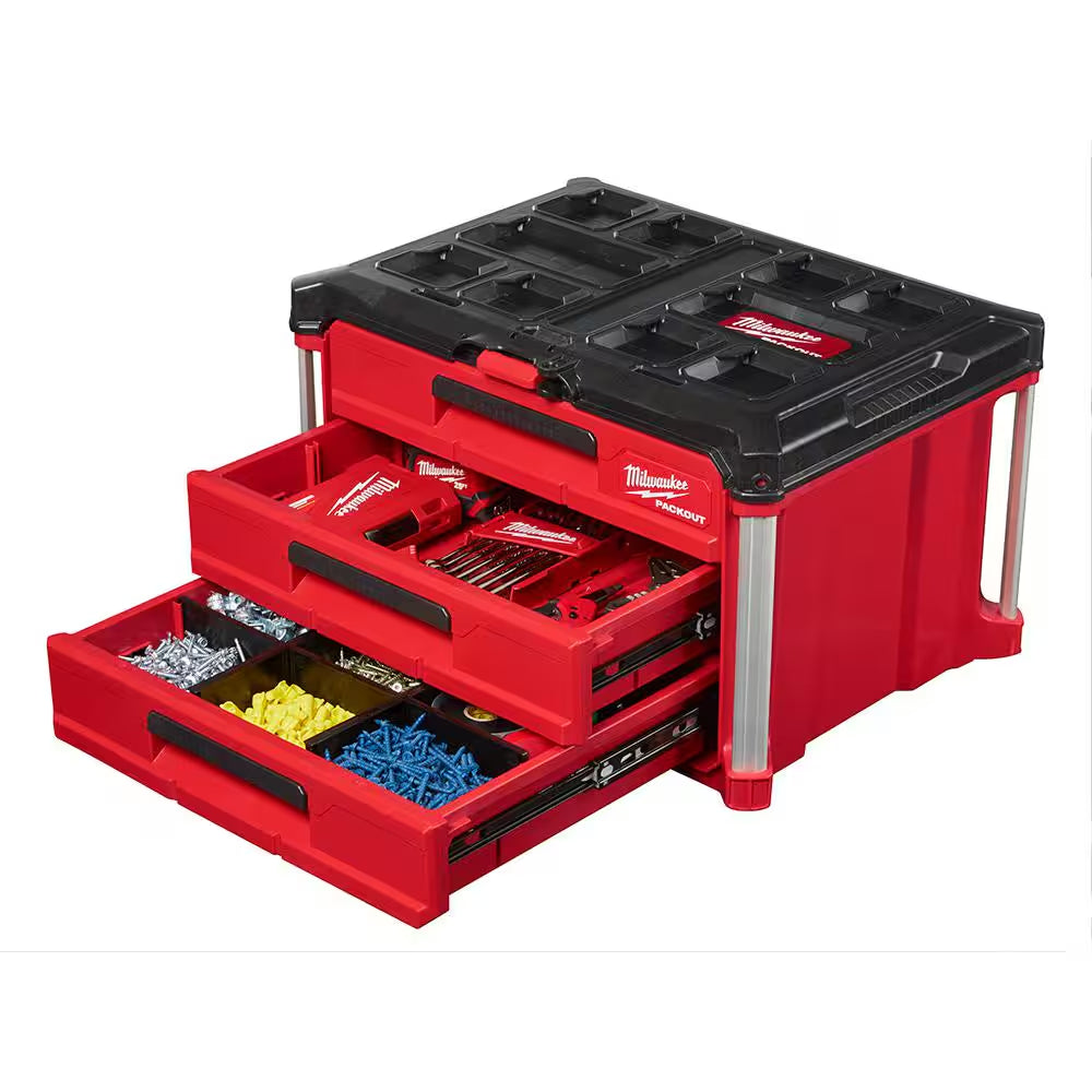PACKOUT 22 In. 3-Drawer and Deep Organizer