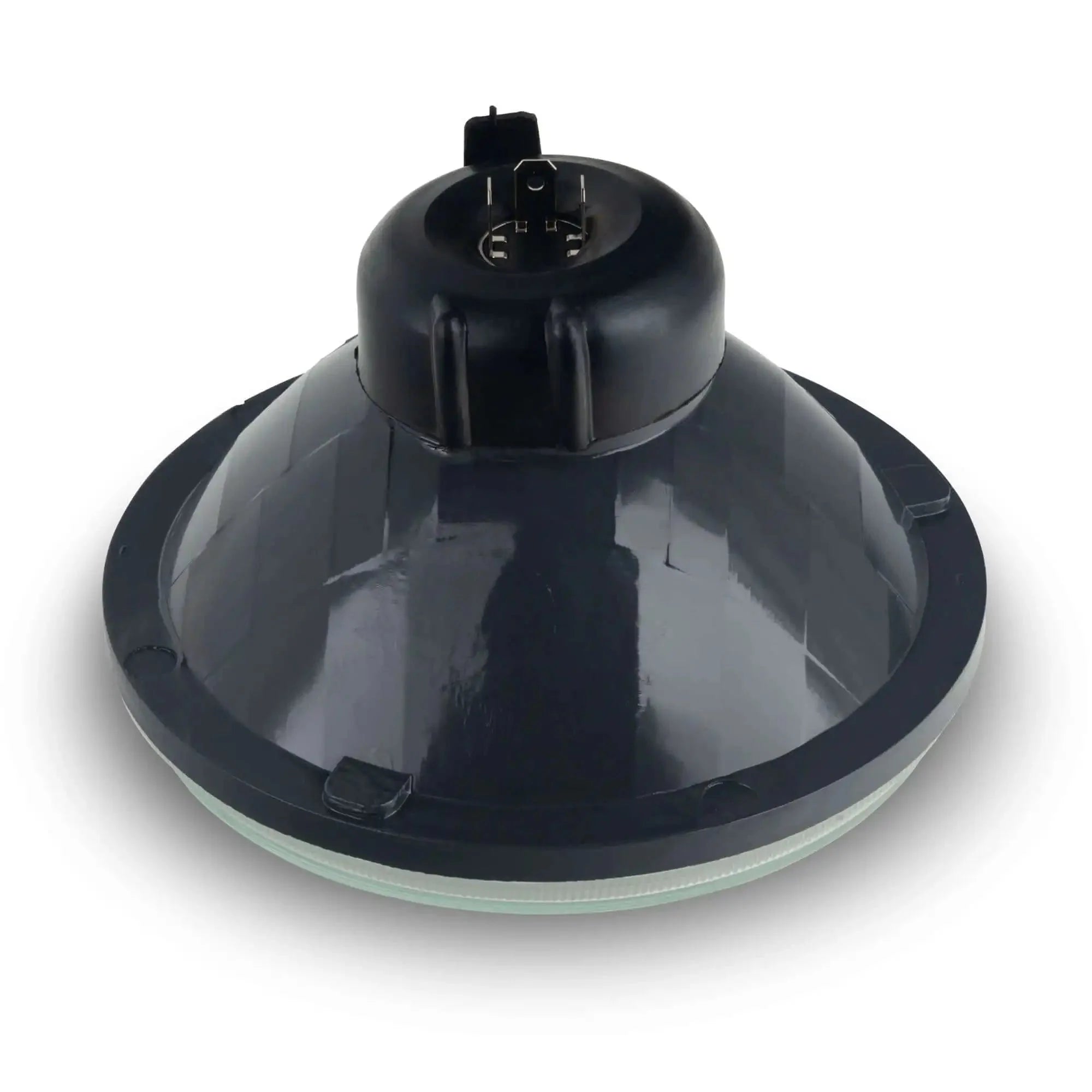 7" Sealed Beam Glass Lens Headlight - Non-Halo (Compatible with H4 LED Bulbs)