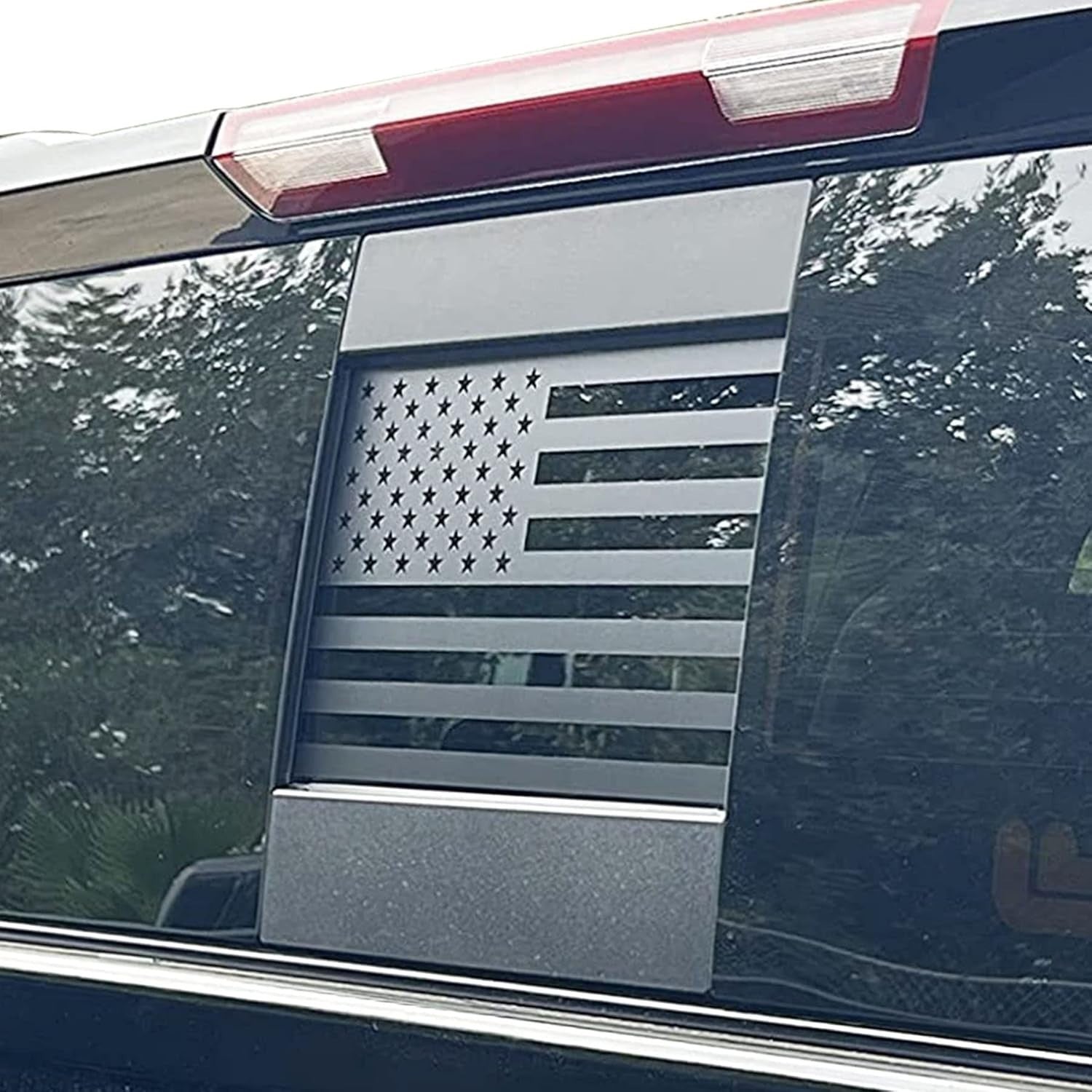 Rear Middle Window American Flag Decal