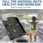 Floor Mats Liners for 2015-2025 Ford F-150/F-150 Lightning Super Crew Cab TPE