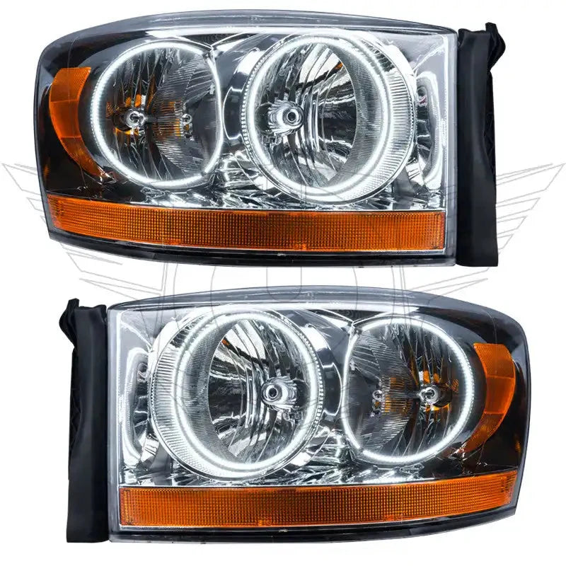 ORACLE Lighting 2006 Dodge Ram Pre-Assembled Halo Headlights - Chrome