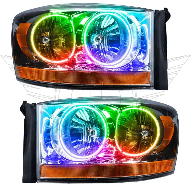 ORACLE Lighting 2006 Dodge Ram Pre-Assembled Halo Headlights - Chrome