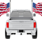 Universal Pickup Truck Flagpole Mount in Bed, No Drilling Flag Holder for Truck
