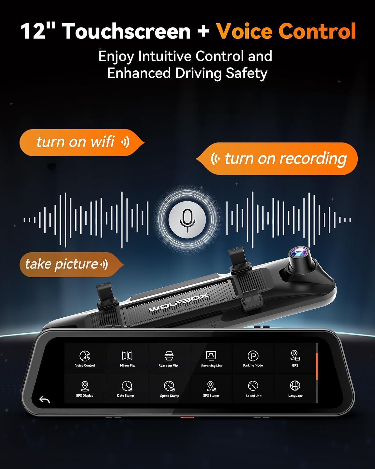 Wolfbox G900 TriPro Bumper Dash Cam