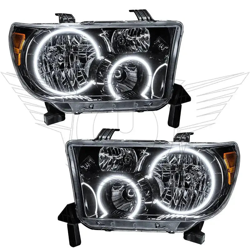 ORACLE Lighting 2007-2013 Toyota Tundra Pre-Assembled Halo Headlights - Black Housing