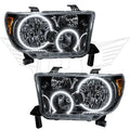 ORACLE Lighting 2007-2013 Toyota Tundra Pre-Assembled Halo Headlights - Black Housing