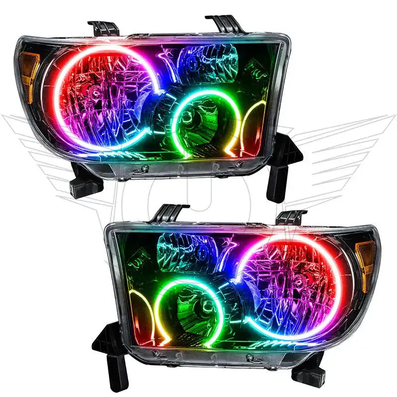 ORACLE Lighting 2007-2013 Toyota Tundra Pre-Assembled Halo Headlights - Black Housing