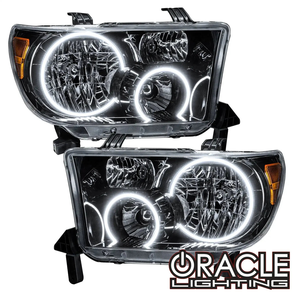 ORACLE Lighting 2007-2013 Toyota Tundra Pre-Assembled Halo Headlights - Black Housing