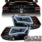 ORACLE Lighting 2009-2018 RAM 1500 Sport Pre-Assembled Headlights - Black Housing