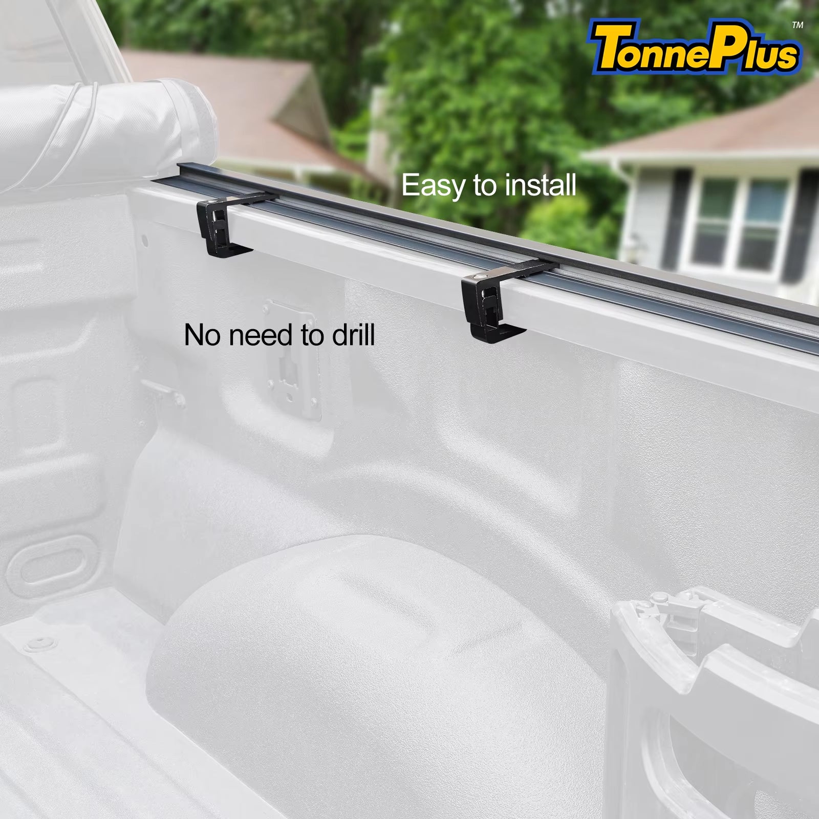 Tonneplus Soft Roll-Up Tonneau Cover Truck Bed Cover for 2004-2014 F150 & 2006-2014 Mark LT 5.5FT Bed ; Lightning 5.5' (67") Bed