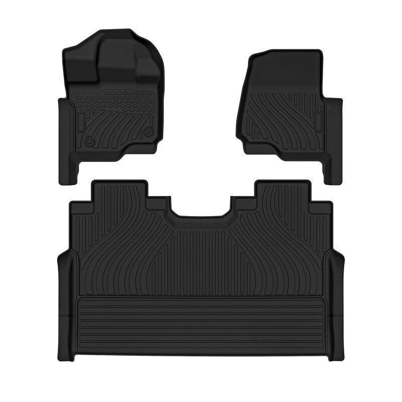 Floor Mats Liners for 2015-2025 Ford F-150/F-150 Lightning Super Crew Cab TPE