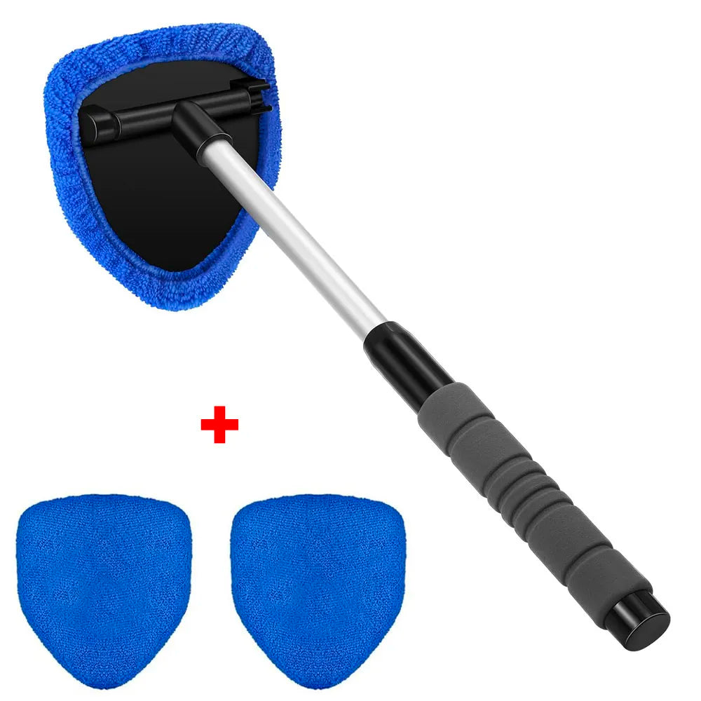 Window/Windshield Cleaning Brush Set, Microfiber (Telescopic) 