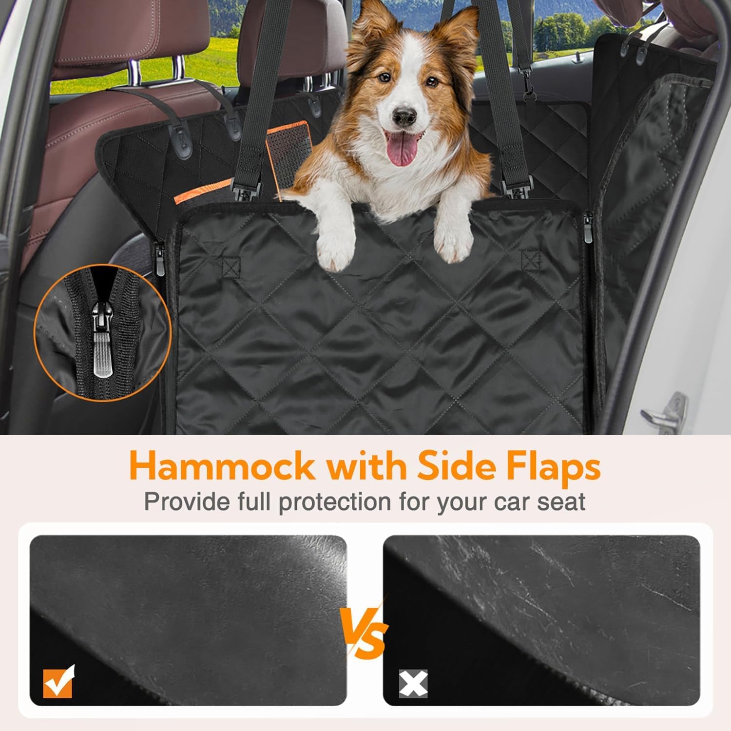 Canine Chauffeur's Ultimate Seat Shield: The Invincible Drool-Dampening Dog Hammock for Your Ride, Because Muddy Paws and Backseat Shenanigans Shouldn't Ruin Your Style!