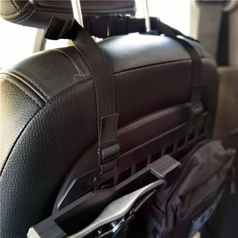 Seat Back Tactical Molle Panel for Modular Storage 