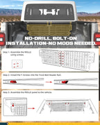 Front & Side Bed MOLLE Panel for Jeep Gladiator/ Ford Maverick/ Chevy Silverado
