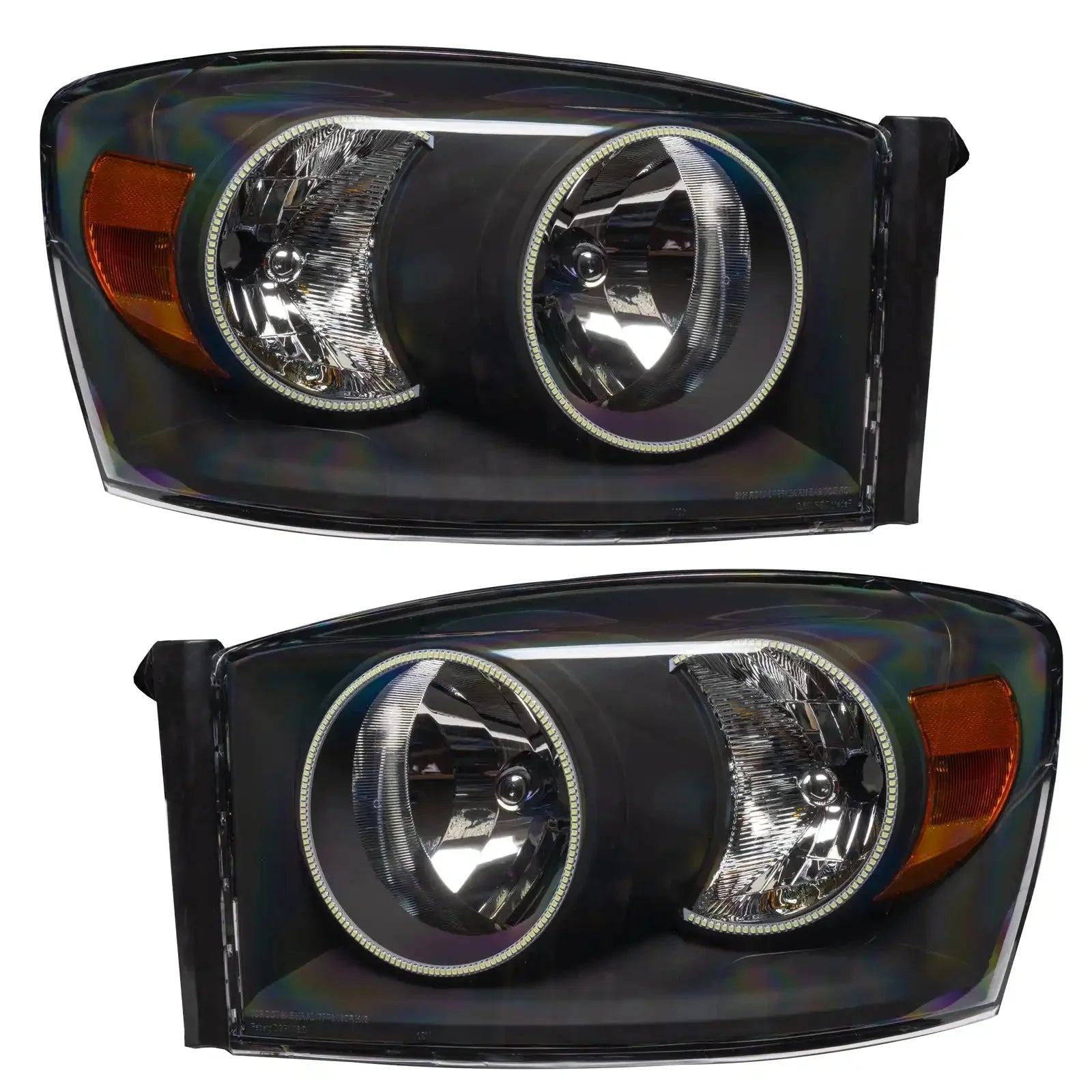 ORACLE Lighting 2007-2008 Dodge Ram Pre-Assembled Halo Headlights - Black