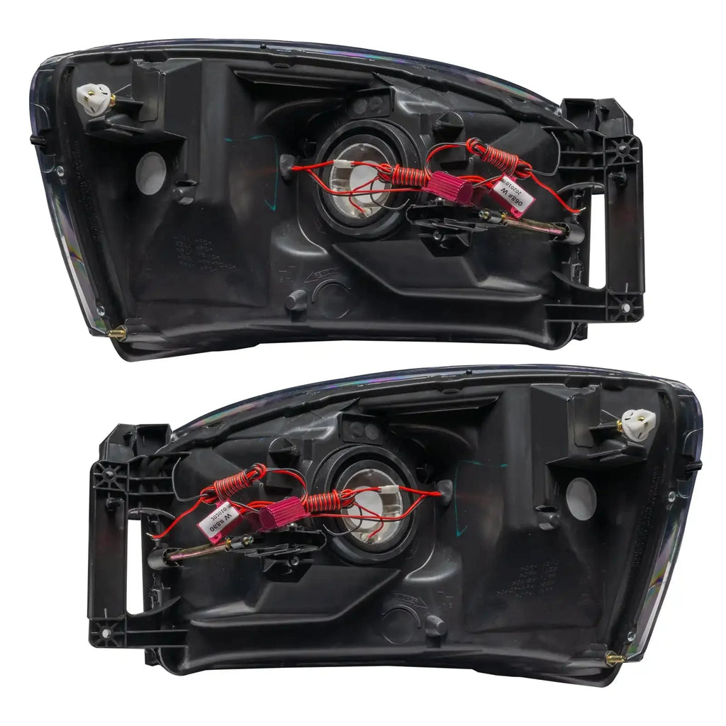 ORACLE Lighting 2007-2008 Dodge Ram Pre-Assembled Halo Headlights - Black