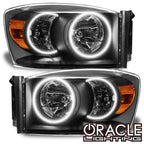 ORACLE Lighting 2007-2008 Dodge Ram Pre-Assembled Halo Headlights - Black